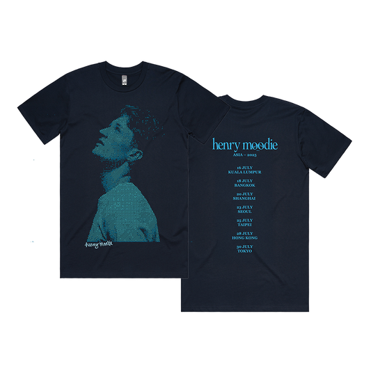 Henry Moodie 2025 Navy Asia Tour Tee